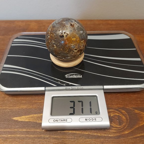 🔥 Sale 🔥 Marcasite in Chalcedonly Sphere - 13.10 - Final Price - Picture 10 of 11